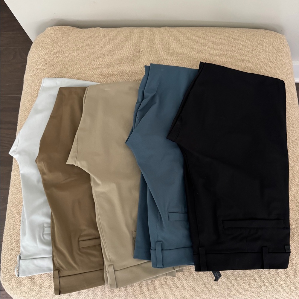 lululemon athletica Men's Chinos in Black, Blue, Tan, Khaki, Cream